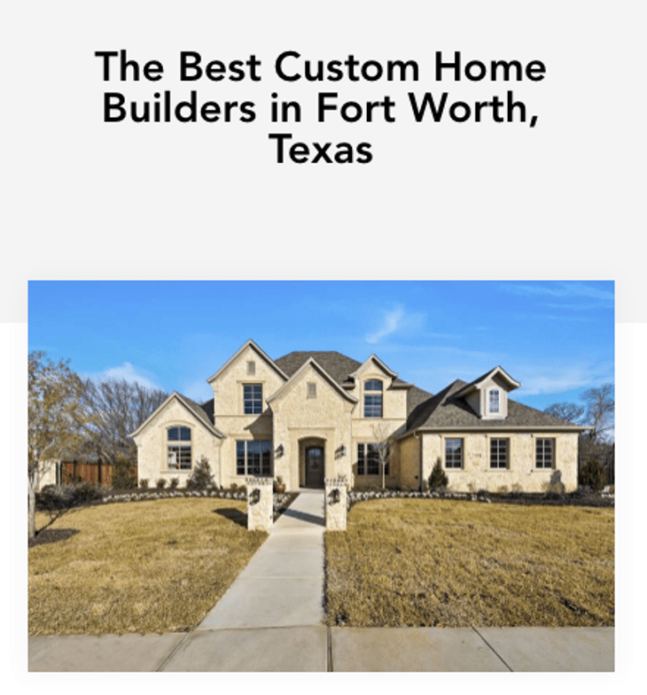 Garabedian Properties Best Builder In Fort Worth